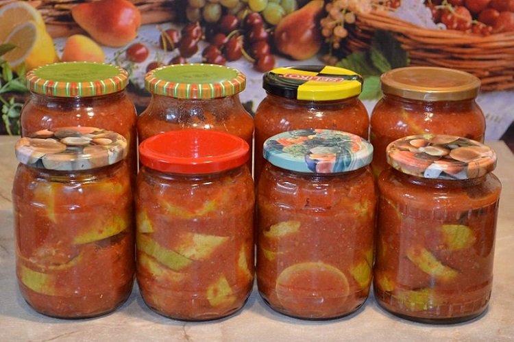 Острые кабачки на зиму