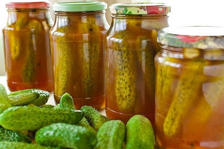 Хрустящие огурцы с кетчупом чили