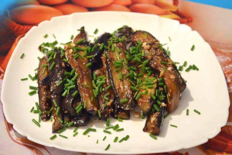 Жареные маринованные баклажаны