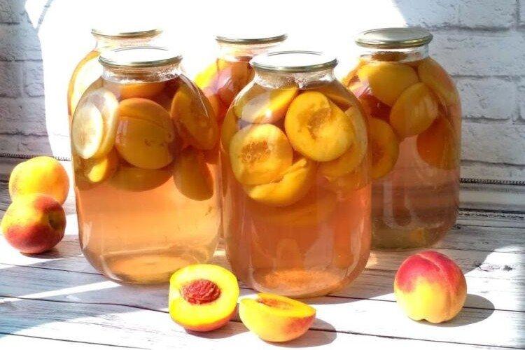 Компот из персиков на зиму