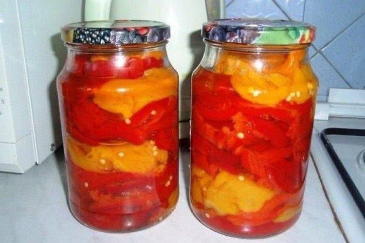 Салат из сладкого перца с помидорами на зиму