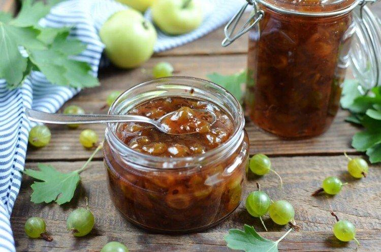 Варенье из крыжовника с целыми ягодами