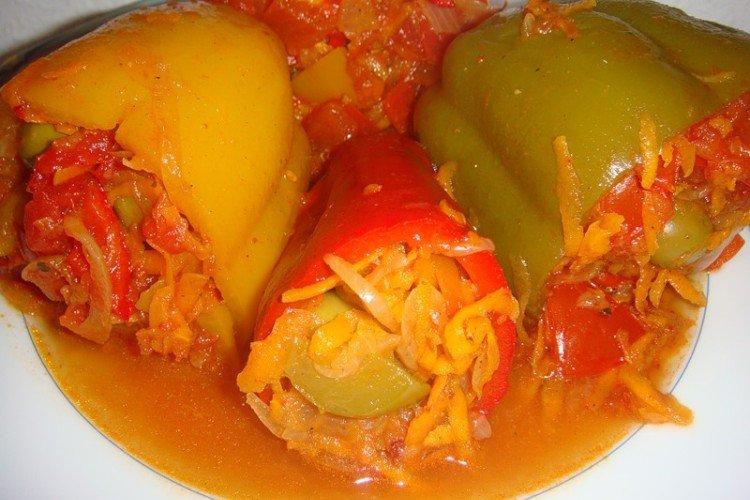 Фаршированный болгарский перец на зиму