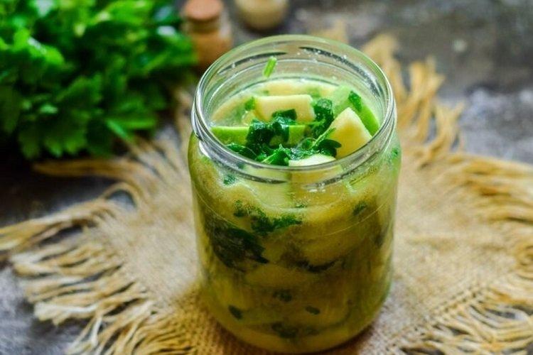 Маринованные кабачки с горчичным порошком