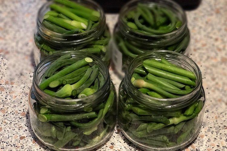 Стрелки чеснока, маринованные с водкой