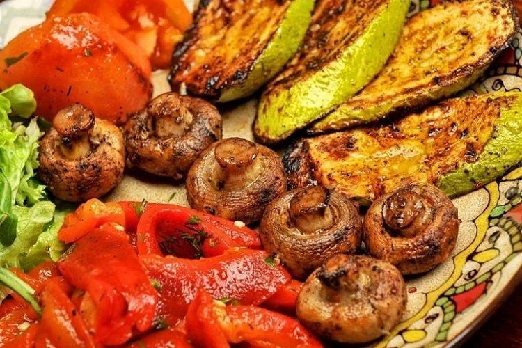 Кисло-сладкие овощи-гриль