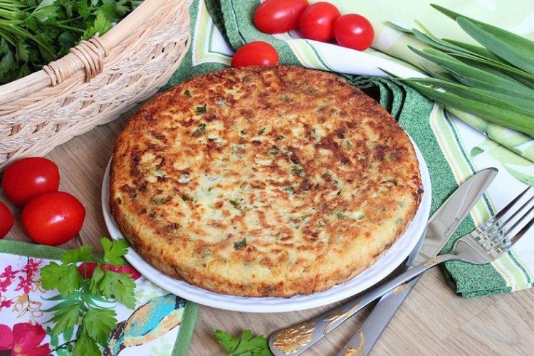 Заливной пирог на сковороде