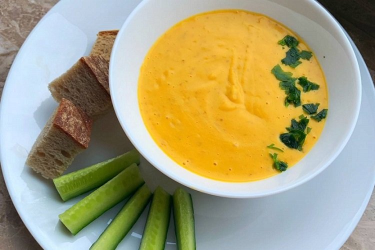 Суп-пюре из кабачков и тыквы