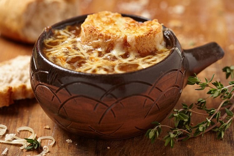 Луковый суп с рисом