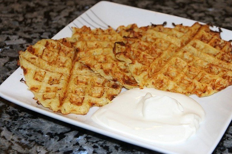 Картофельные оладьи в вафельнице