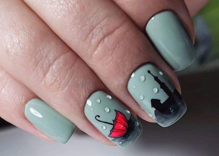 Капли дождя