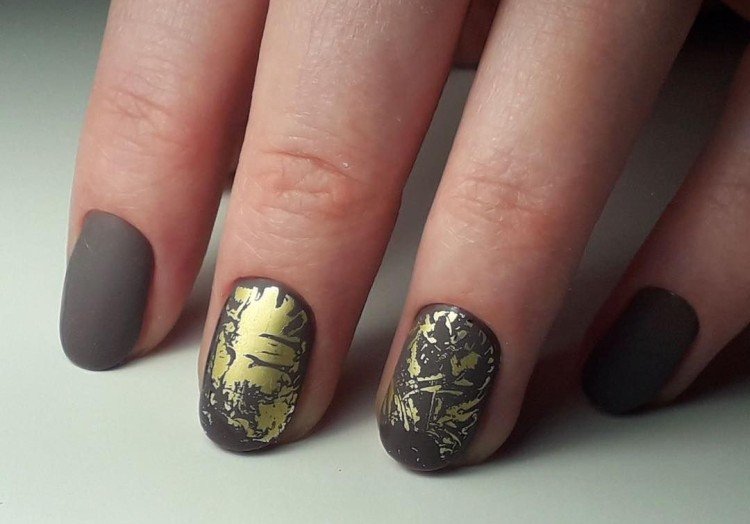 Фольга под матовым топом