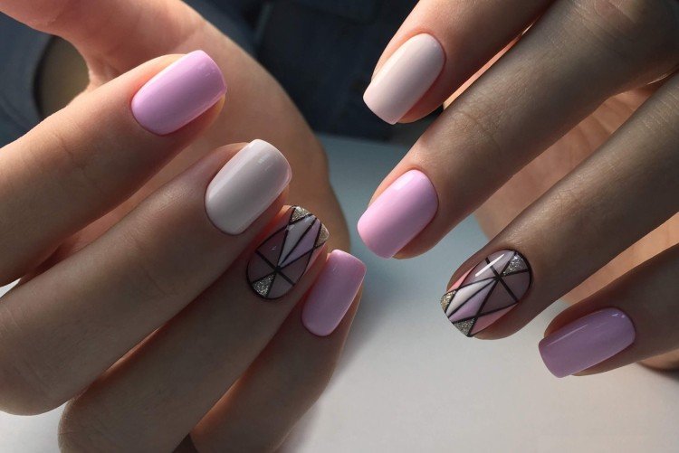 Геометрический маникюр