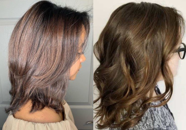 Стрижка слоями на среднюю длину