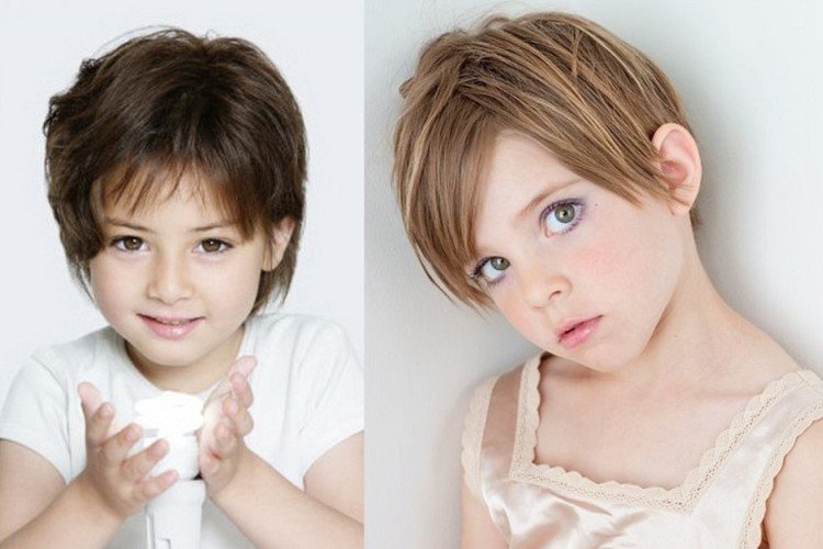 Стрижка гарсон в школу