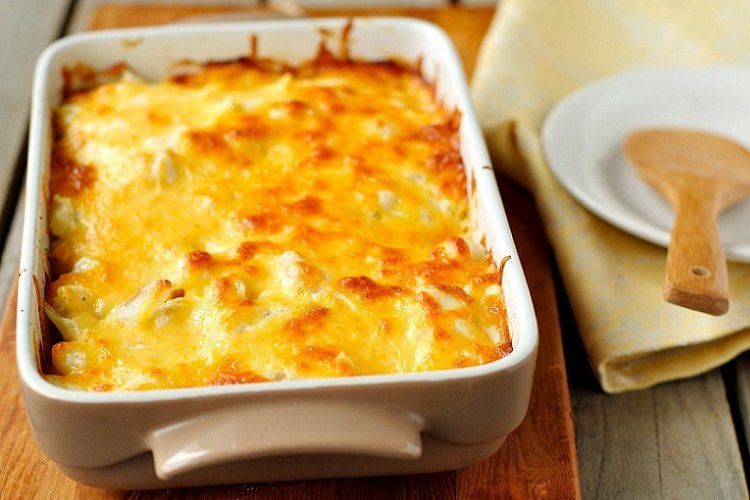 Запеканка из цветной капусты с творогом