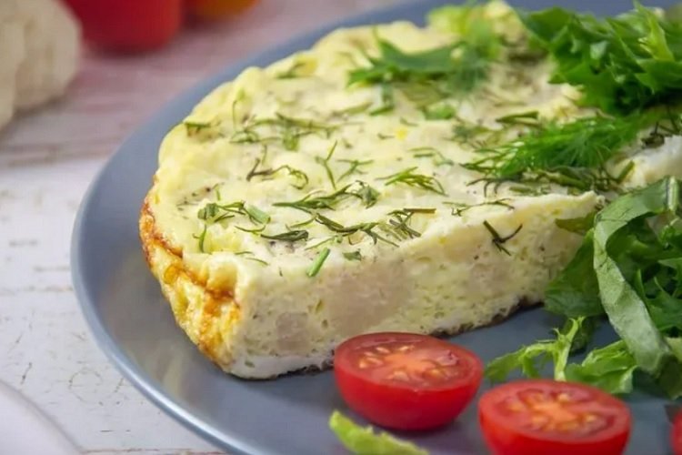 Запеканка-омлет из цветной капусты