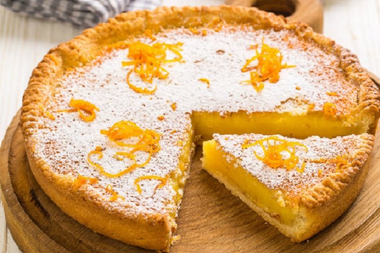 Творожно-апельсиновый пирог