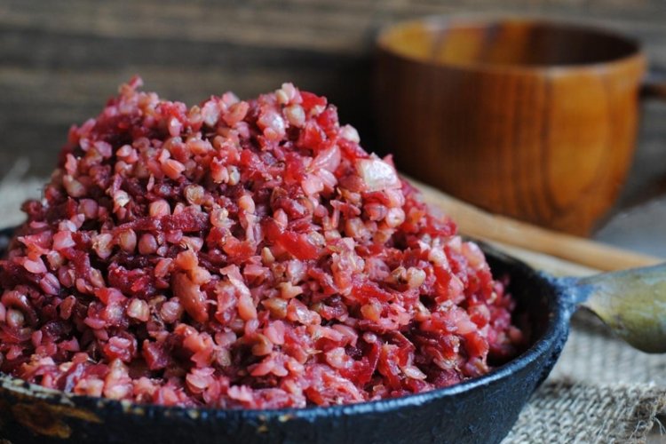 Гречка со свеклой в мультиварке