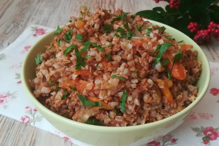 Гречка по-купечески в мультиварке