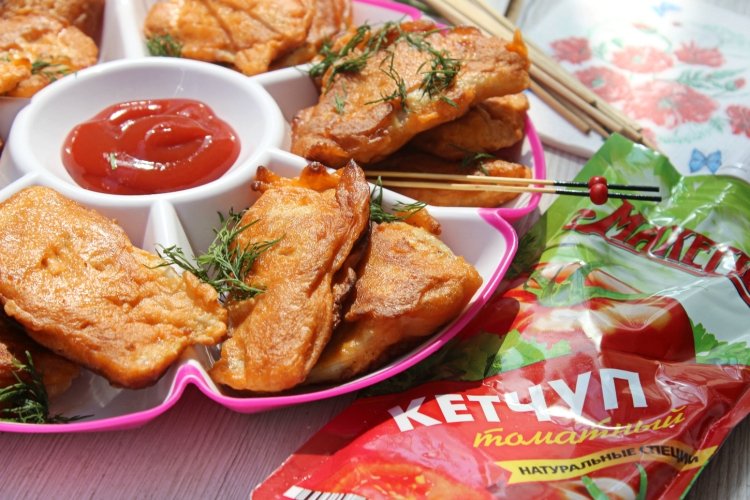 Томатный кляр для рыбы