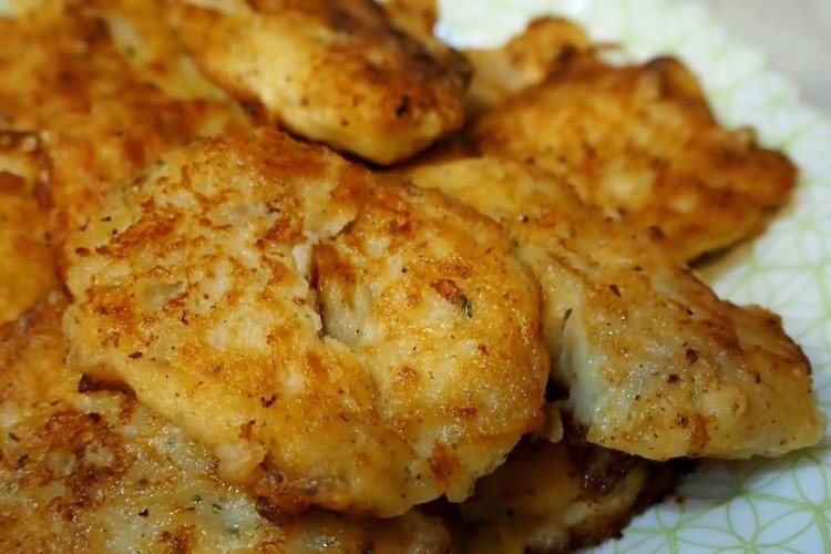 Минтай в кляре из соевого соуса и чеснока