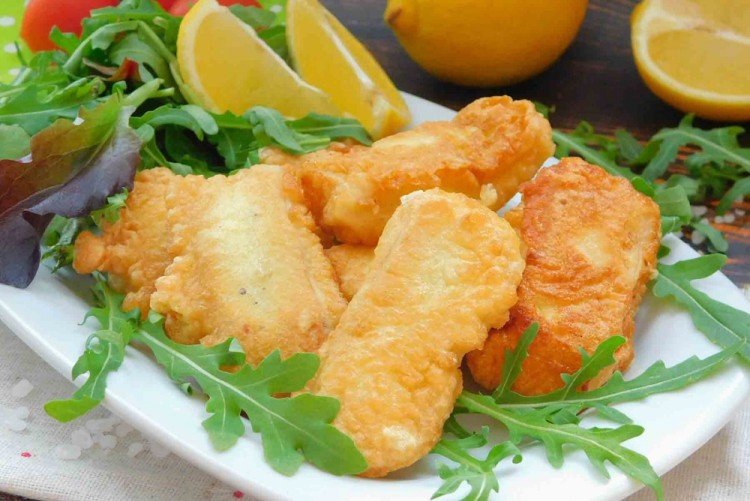 Минтай в белковом кляре