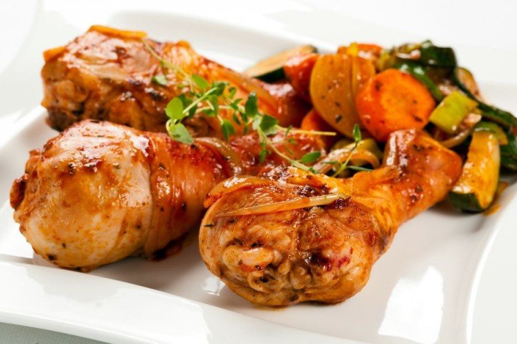 Куриные ножки со специями на сковороде