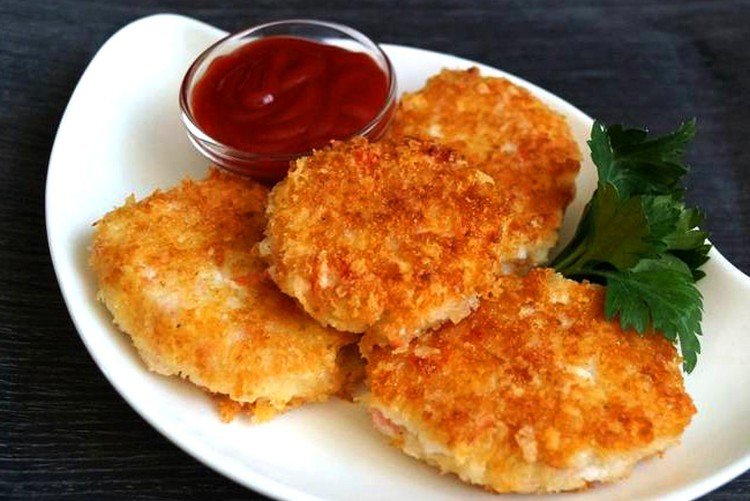 Котлеты из крабовых палочек – классический рецепт