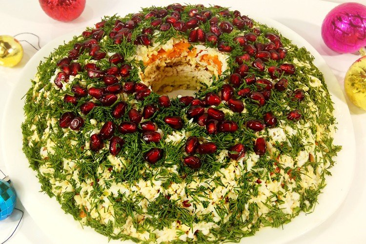 Салат «Рождественский венок»