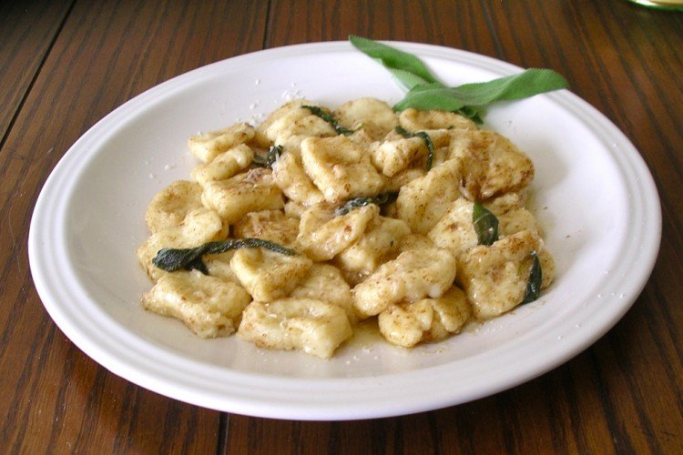 Ньокки из картофеля и грибов