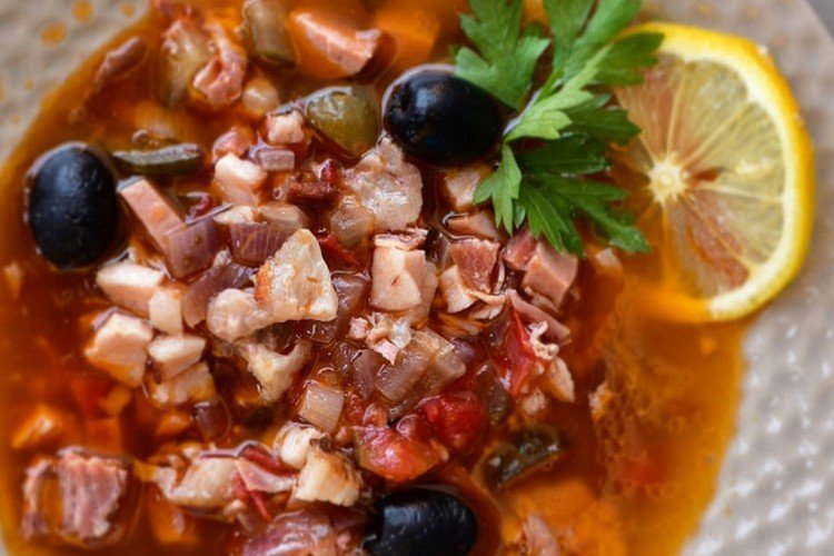 Мясная солянка с репой