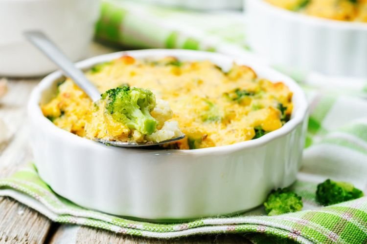 Омлет с брокколи в духовке