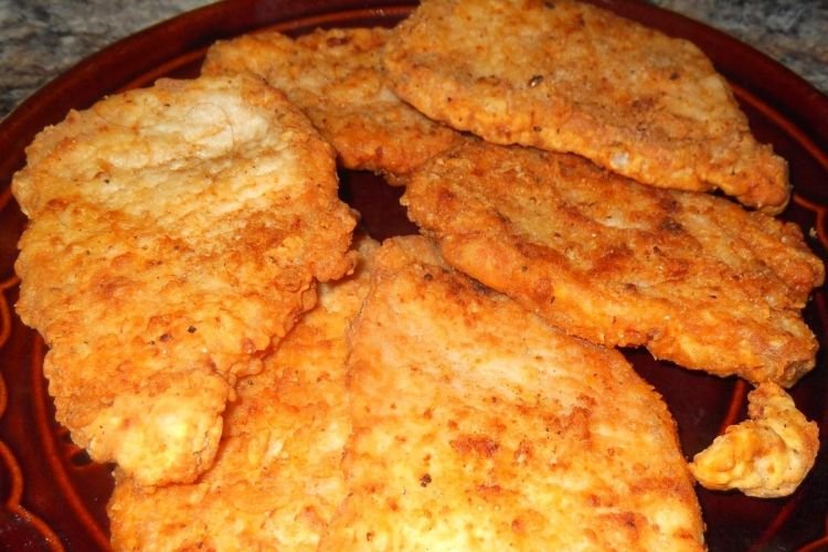 Отбивные из свинины, запеченные в остром кляре