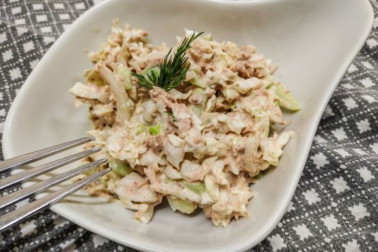 ПП салат с консервированным тунцом