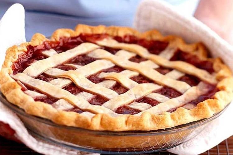 Пирог с вареньем на кефире