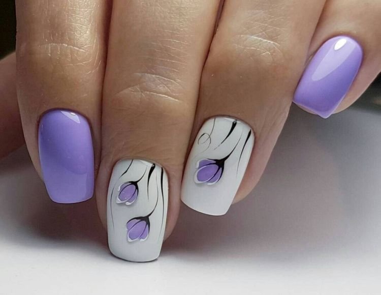 Нарисованные цветы