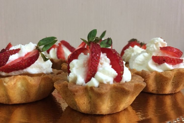 Корзинки с творожной начинкой