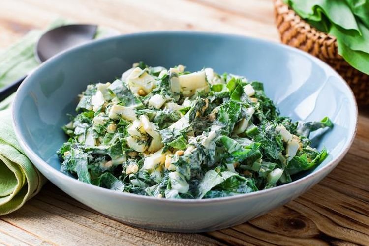 Салат с черемшой