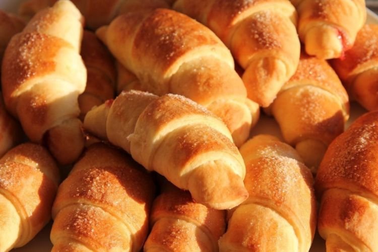 Постные рогалики с повидлом