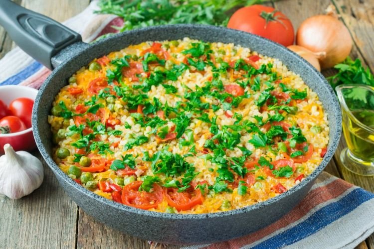 Запеканка с булгуром и курицей