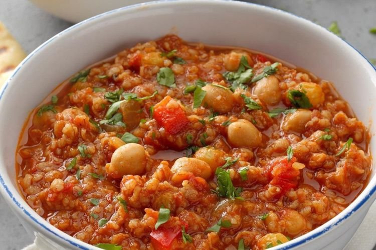 Пилав из булгура с нутом