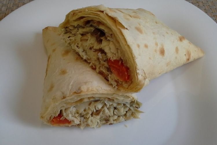 Скумбрия в лаваше в духовке