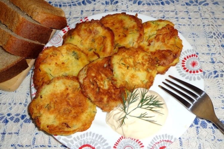 Жареные кабачки в сырном кляре