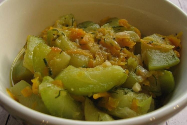 Жареные кабачки с курицей