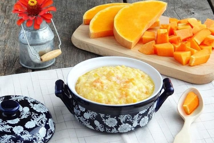 Тыквенная каша с кукурузной крупой