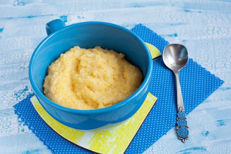 Кукурузная каша с манкой