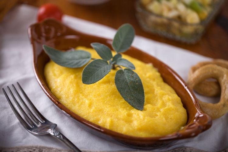 Кукурузная каша с апельсином