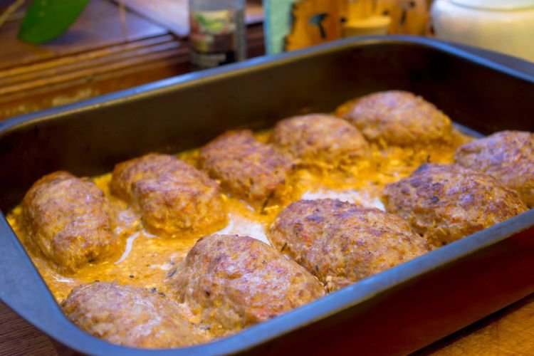 Ленивые голубцы, запеченные с майонезом