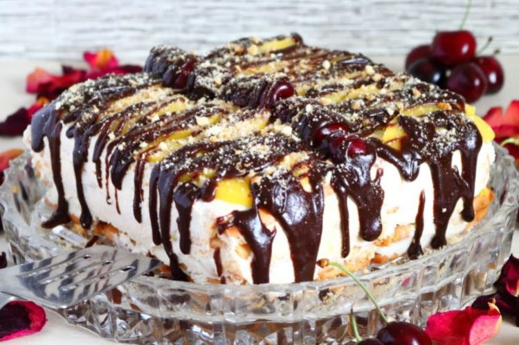 Творожный торт без выпечки